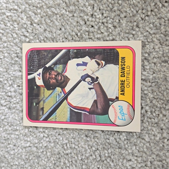 Expos Andre Dawson Outfield 1981 Baseball Card - Picture 1 of 4